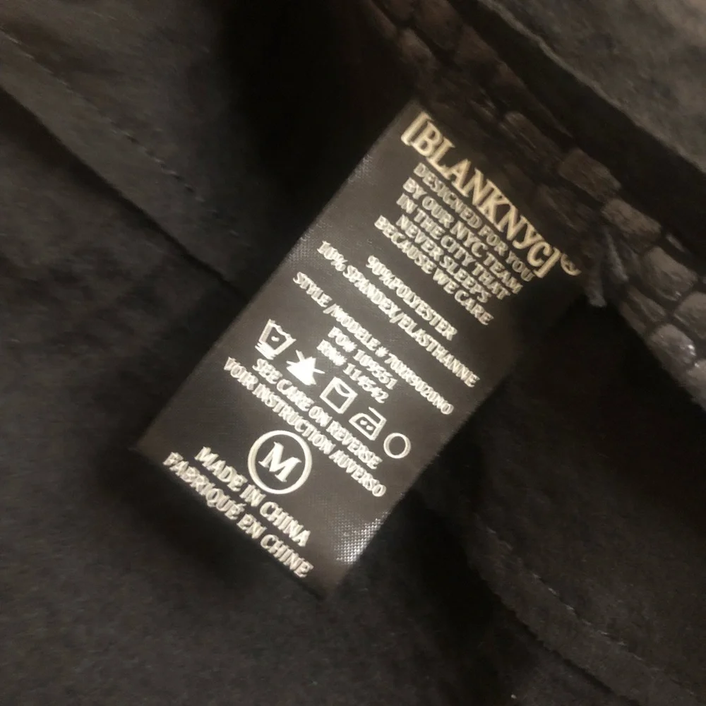 BlankNYC snake print faux leather drape front jacket w/ asymmetrical zip - Picture 6 of 6